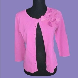 🌸NWT! CABLE & GAUGE BUBBLEGUM PINK CARDIGAN! **FAST SHIPPING**